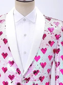 Red Vintage Top Elegant Long Sleeves Polyester Polyester Fiber Overcoat Retro Costumes For Man