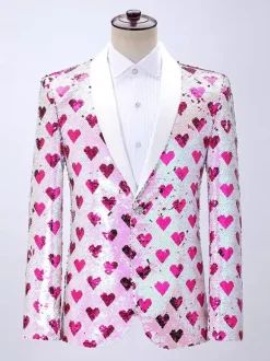 Red Vintage Top Elegant Long Sleeves Polyester Polyester Fiber Overcoat Retro Costumes For Man