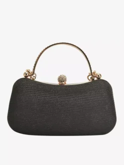Rhinestone Lock Crossbody Bag Exquisite Party Handbag With Chain For Women 2026