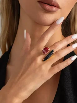 Rings Synthetic Resin Adult's Street Wear Vintage Geometric Jewelry