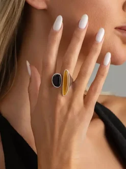 Rings Synthetic Resin Adult's Street Wear Vintage Geometric Jewelry