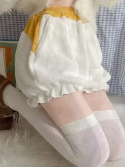 ROCOCO Style Lolita Bloomers Ruffles White Lolita Pant