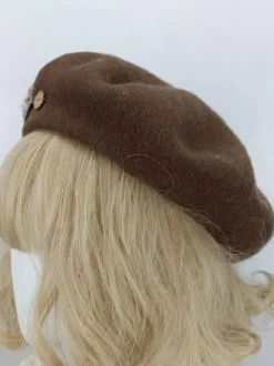 ROCOCO Style Lolita Hat Bows Accessory Polyester Deep Brown Lolita Accessories