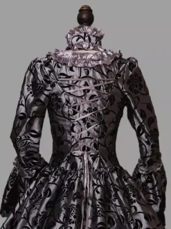 Rococo Victorian Dress Lace With Choker Long Length Princess Women's Plus Size Masquerade Party & Evening Carnival of Venice Adults' Dress