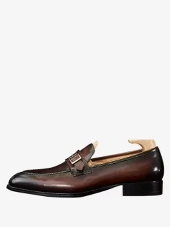 Round Toe Mens Loafer Prom Homecoming Wedding Shoes