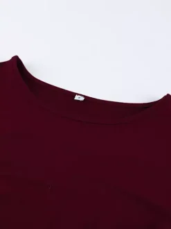 Ruched Side Women Long Sleeve Top - Chic Flare Bell Cuff Slim Fit - Baddie Aesthetic Spring Streetwear 2026