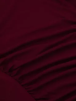 Ruched Side Women Long Sleeve Top - Chic Flare Bell Cuff Slim Fit - Baddie Aesthetic Spring Streetwear 2026