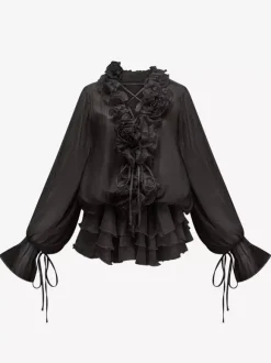 Ruffle Layered Mini Dress For Women - Boho Lantern Sleeve Flower V Neck Skater Dress With Shorts - Spring Party 2026