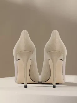 Satin Dress Shoes Women's Pointed Toe Slingback Party Wedding Guest Shoes