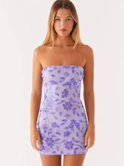 Sequin Floral Strapless Mini Dress For Women - Elegant Bodycon Slim Fit Tube Dress - Summer Cocktail Night Out 2026