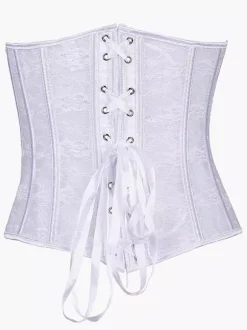 Sexy Bridal Lingerie See Through Jacquard Lace Corsets
