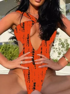 Sexy Cutout Monokini Beach One-piece Swimsuit For Summer 2026
