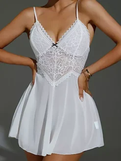 Sexy Daily Casual Lace Black Babydolls & Chemises