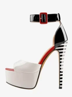 Sexy Heel Sandals Platform Open Toe Ankle Strap Stripper Heels