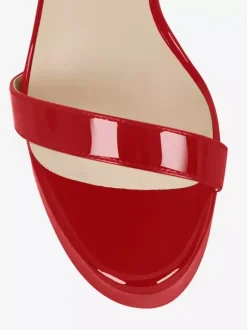 Sexy High Heel Sandals Platform Open Toe Chain Detail Ankle Strap Sandals