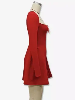 Sexy Mini Dress Long Sleeve A-Line Dress For Women 2026
