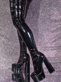 Sexy Over The Knee Boots Platform High Heel Thigh High Boots