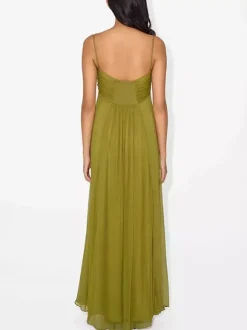 Sexy Cutout Maxi Dress For Women - Ruched Bust Spaghetti Strap Boho Flowy Sundress - Summer Beach Vacation 2026