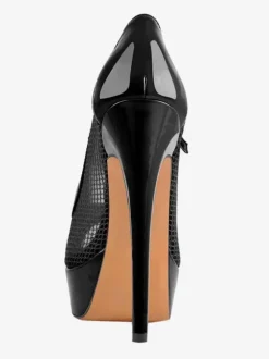 Sexy High Heels Mesh Peep Toe Strap Adjustable Buckle Pumps