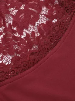 Sheer Lace Bodysuit For Women - Sexy Long Sleeve Slim Fit Leotard Top - Spring Night Out Party 2026