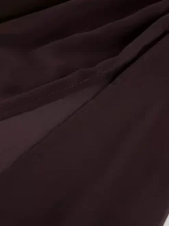 Sheer Mesh Long Sleeve Side Tie Slit Maxi Dress Cover-up For Women 2026