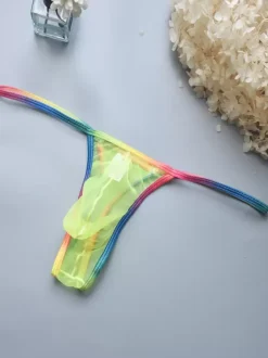 Sheer See Through String Male Sexy Panties Pouch Thongs Men Briefs Lingerie