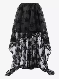 Skirts Black Chic Spring Long Women's Bottoms