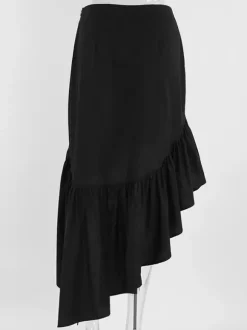 Skirts Black Irregular Short Women's Bottoms