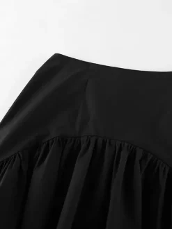 Skirts Black Irregular Short Women's Bottoms