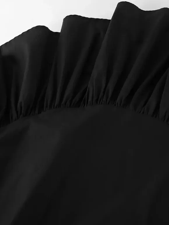 Skirts Black Irregular Short Women's Bottoms