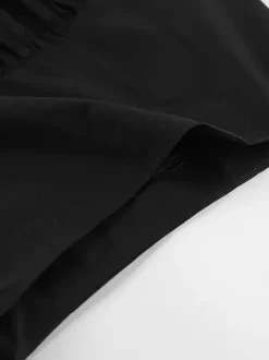 Skirts Black Irregular Short Women's Bottoms