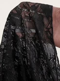 Skirts Black Sheer Nylon Sexy Fall Long Women's Bottoms
