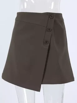 Skirts Brown Summer Mini Women's Bottoms