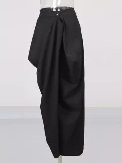 Skirts Khaki Elegant Clothes Spring Long Women's Bottoms