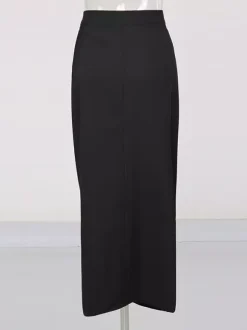 Skirts Khaki Elegant Clothes Spring Long Women's Bottoms