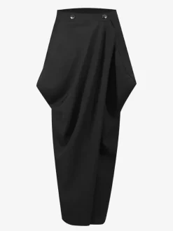 Skirts Khaki Elegant Clothes Spring Long Women's Bottoms
