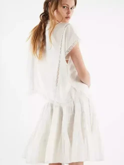 Skirts White Natural Waist Chic Pleated Women's Bottoms