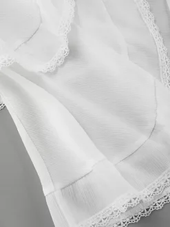 Skirts White Raised Waist Elegant Mini Women's Bottoms