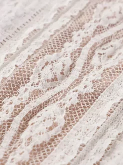 Sleeveless Lace Mermaid Maxi Dress With Bustier Detail For Women 2026
