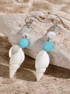 Small Conch Bohemian Earrings For Women 2026