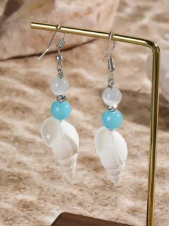 Small Conch Bohemian Earrings For Women 2026