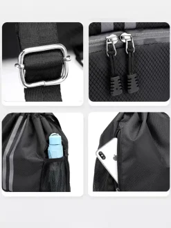 Sports Backpack for Men Zipper Pockets Casual Bag
