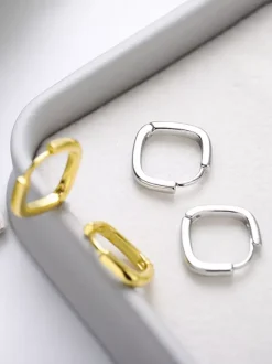 Square Zirconia Earrings For Women 2026