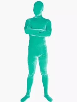 St Patricks Day Costume Unisex Velours Zentai Suits