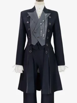 Steampunk Lolita Coats Gray Coat Overcoat Polyester Winter Lolita Outwears