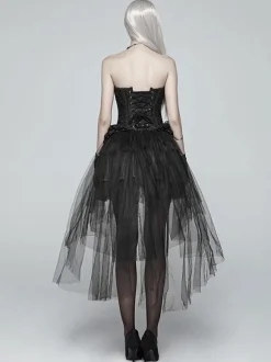 Steampunk Lolita SK Black Tiered Lolita Skirts