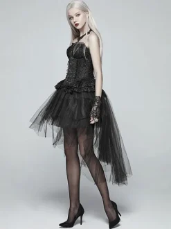 Steampunk Lolita SK Black Tiered Lolita Skirts