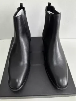 Suede Chelsea Boots Men's Round Toe Slip On Ankle Boots
