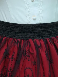 Sweet Lace Lolita SK Burgundy Lolita Skirts