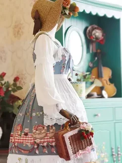 Sweet Lolita Apron White Lace Cotton Lolita Clothing